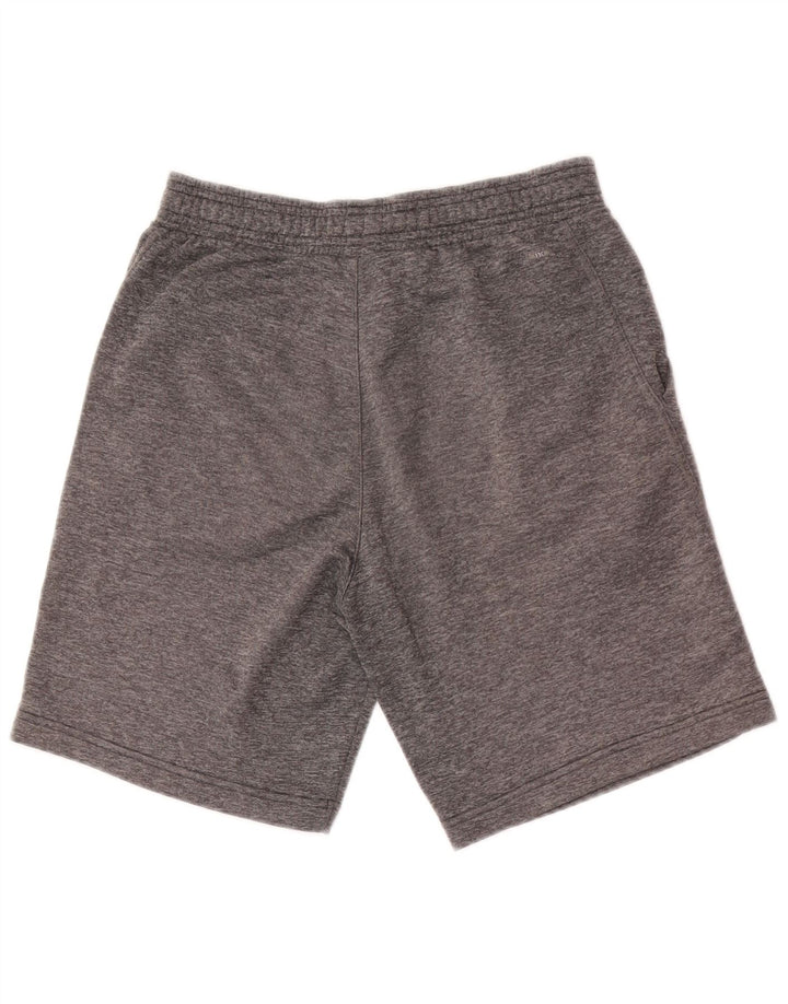 Pantaloncini sportivi Adidas Climalite da ragazzo 13-14 anni in poliestere grigio