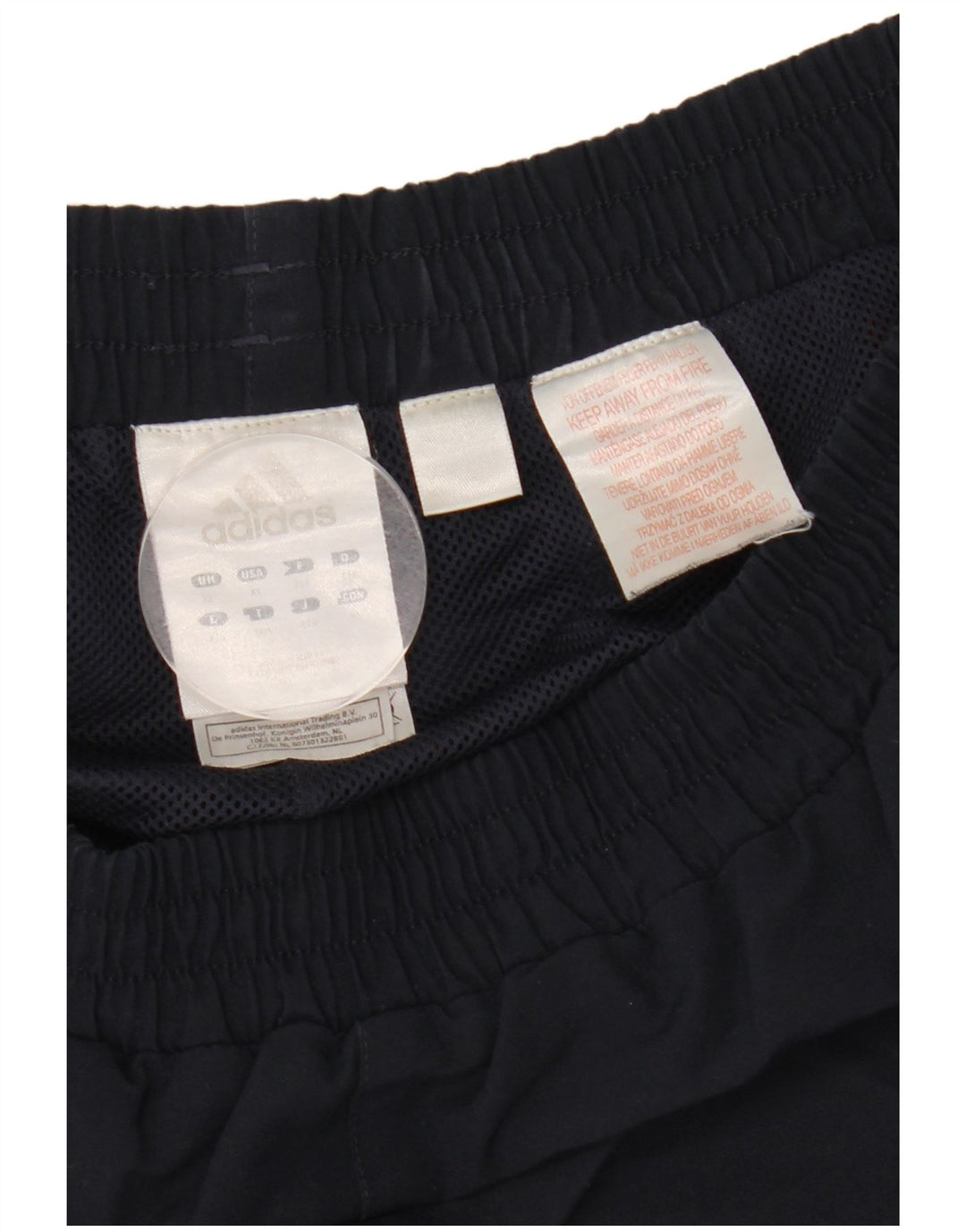 Pantaloncini sportivi ADIDAS da ragazzo 15-16 anni in poliestere color block blu navy