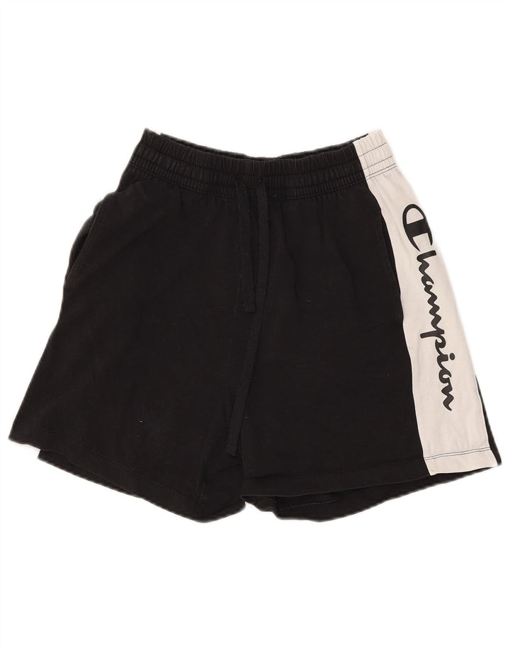 Pantaloncini sportivi grafici da donna Champion UK 12 Medium Black Colourblock