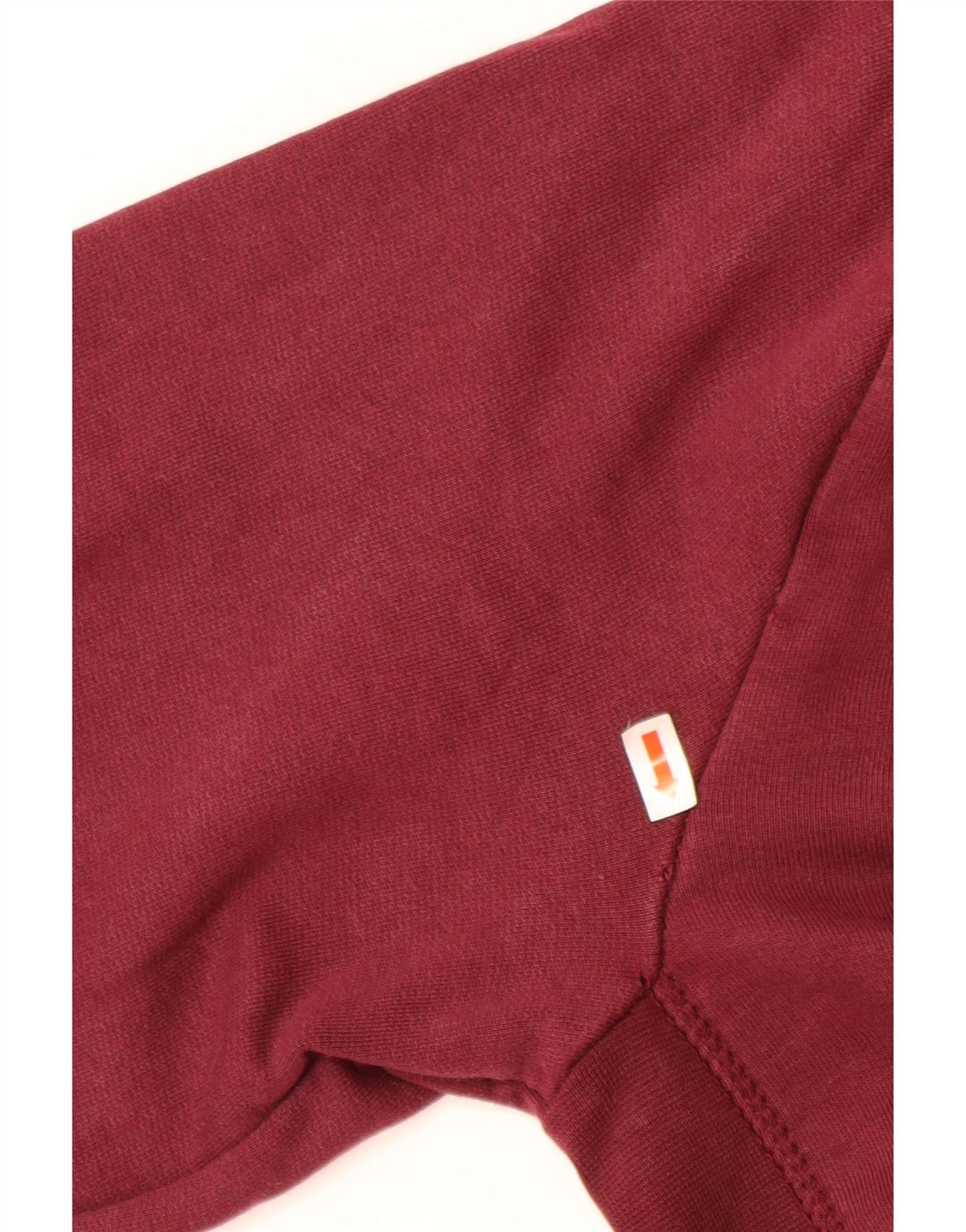 TOMMY HILFIGER Felpa grafica da uomo Maglione grande cotone bordeaux
