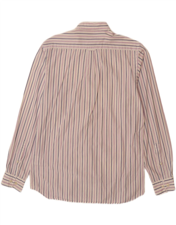 GANT Camicia da uomo vestibilità regolare piccola in cotone a righe bianche