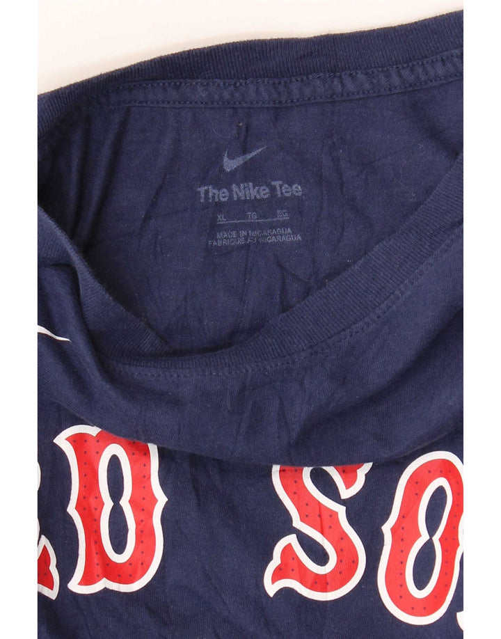 T-shirt grafica da uomo Nike Red Sox XL blu navy
