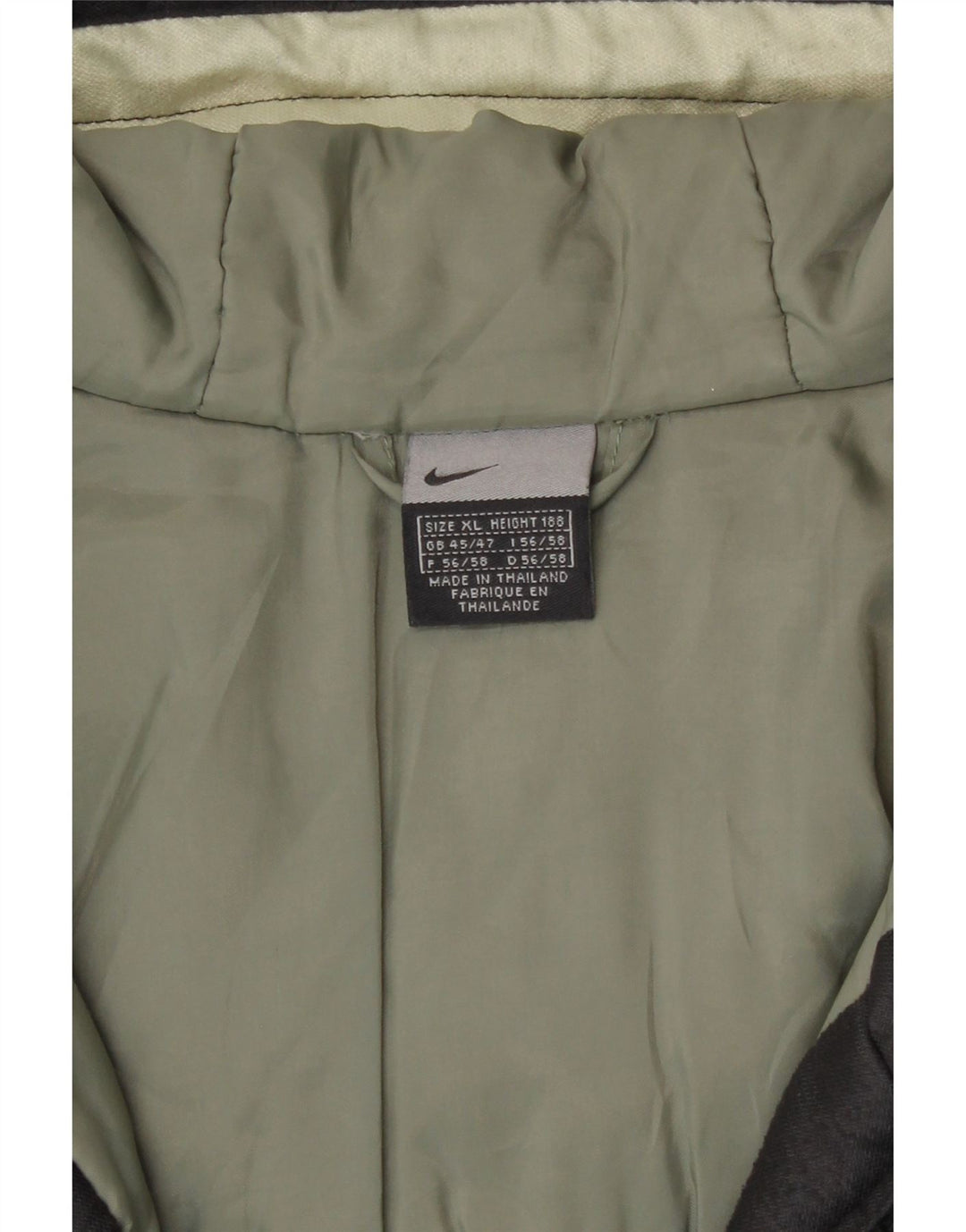 Giacca a vento con cappuccio da uomo Nike UK 45/47 XL poliestere nero