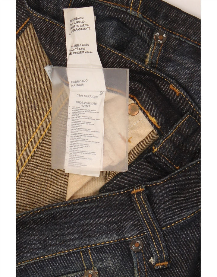 Jeans dritti da uomo G-Star 3301 W34 L34 Blu