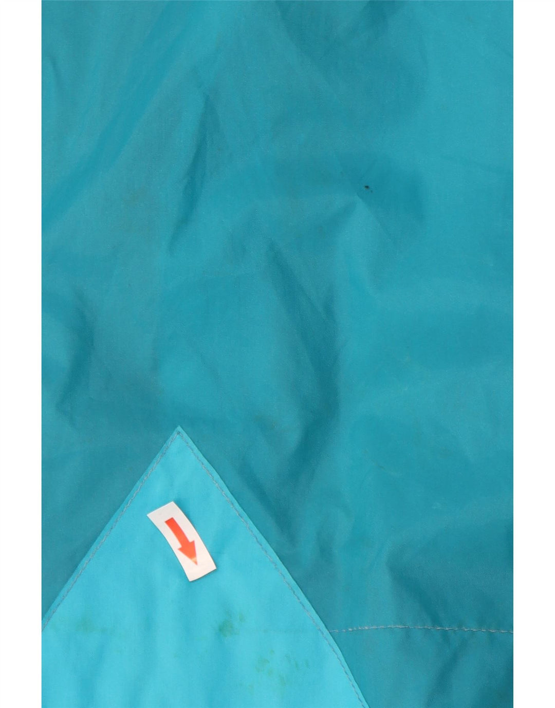 Giacca antipioggia da uomo con cappuccio K-Way UK 42 XL Blu Colourblock Poliammide