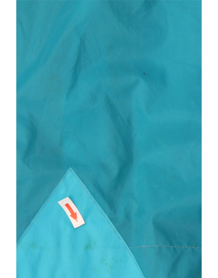 Giacca antipioggia da uomo con cappuccio K-Way UK 42 XL Blu Colourblock Poliammide