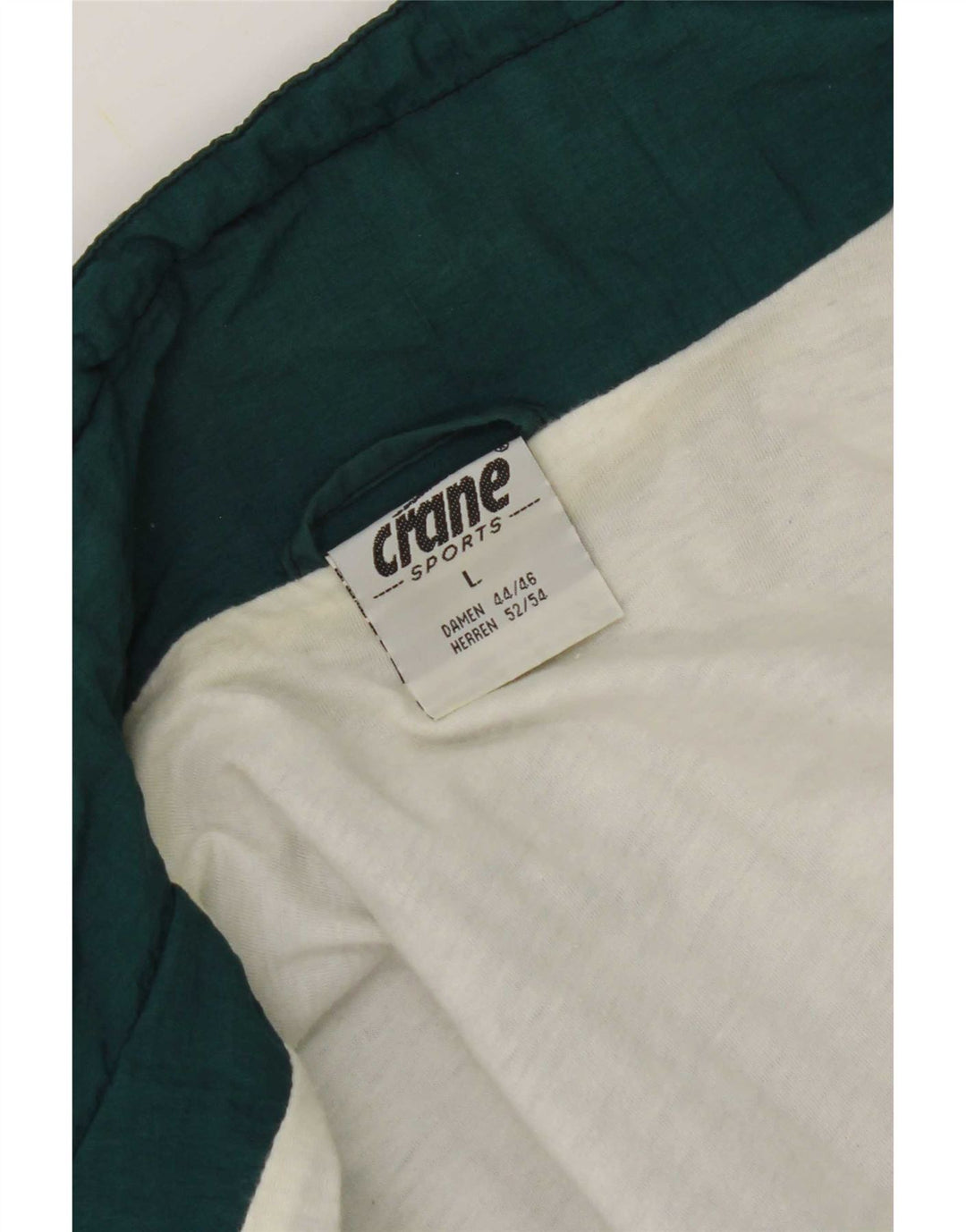 Giacca antipioggia grafica da uomo Crane UK 40 Large Verde Nylon colorblock
