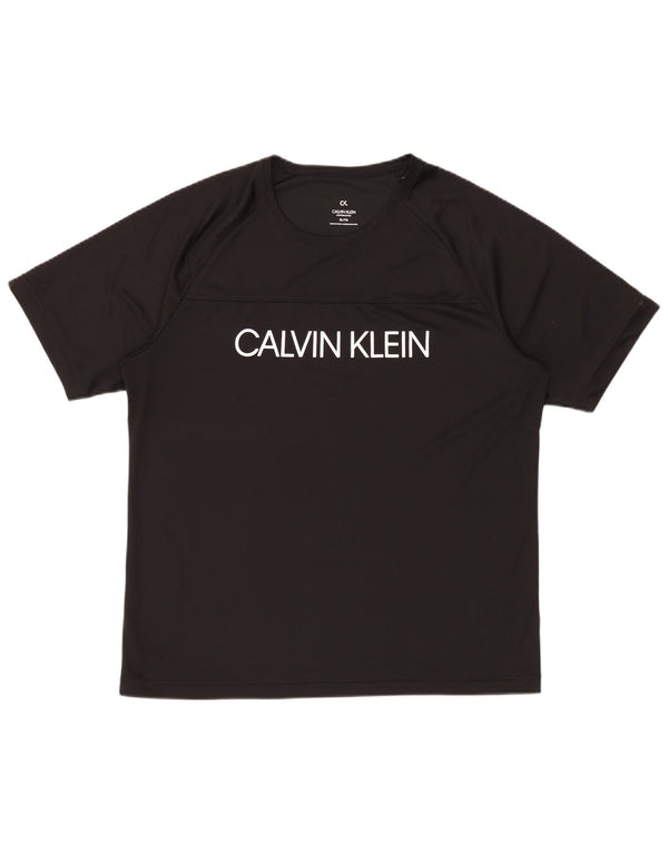 Maglietta grafica da uomo Calvin Klein Performance Top XL poliestere nero