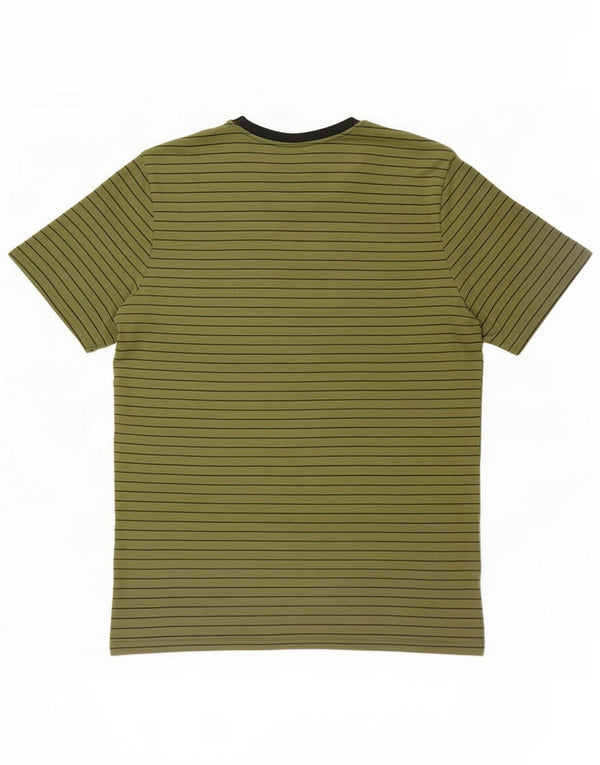 T-shirt da uomo Volcom Top grande a righe verdi in cotone