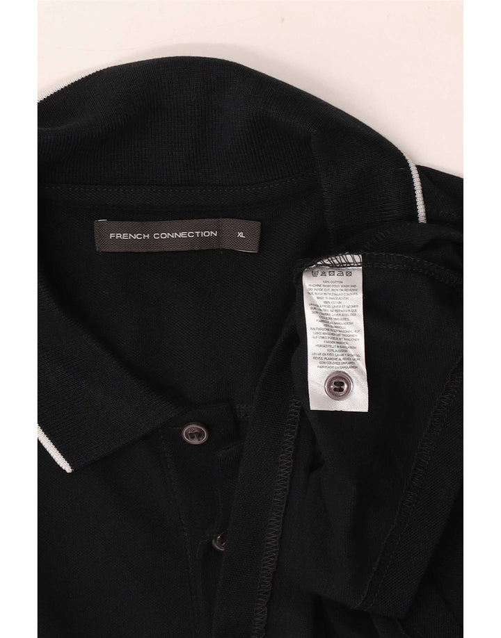 Polo da uomo French Connection XL in cotone blu navy