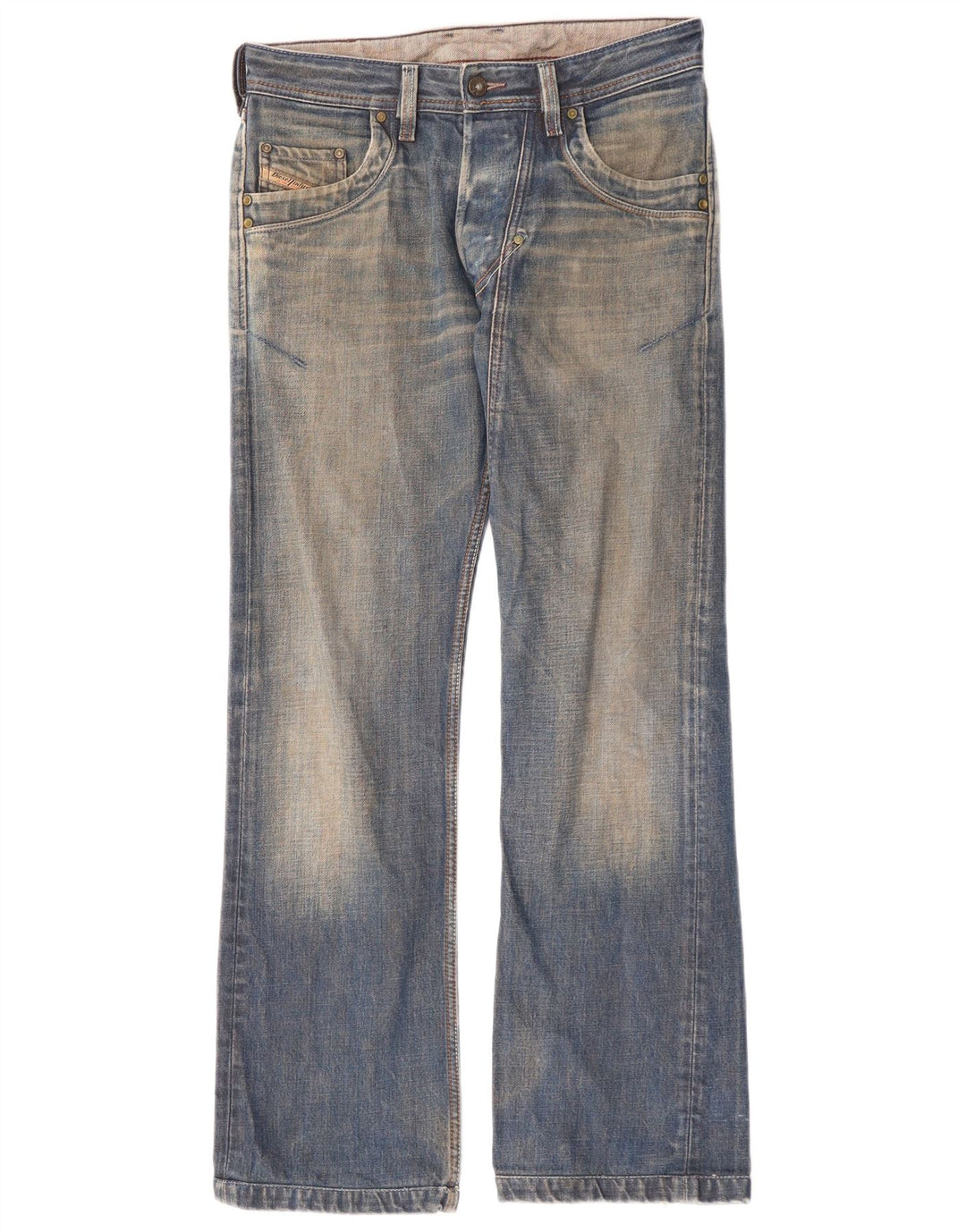 Jeans Bootcut da uomo Diesel W29 L30 in cotone blu