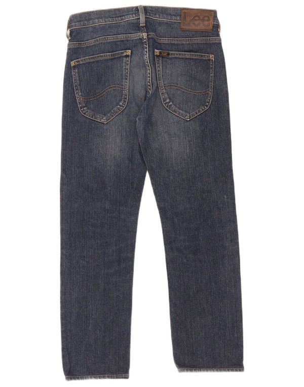 Jeans dritti Powell da donna Lee W28 L32 cotone blu navy