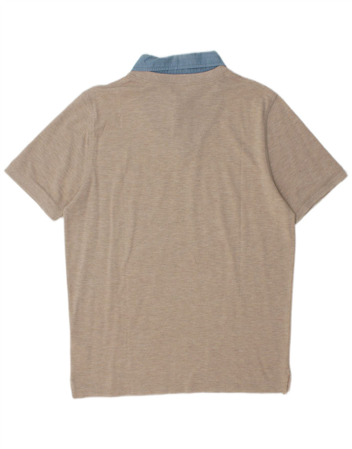 Polo da rugby da uomo Alpha Massimo Rebecchi IT 52 Large Beige Colourblock