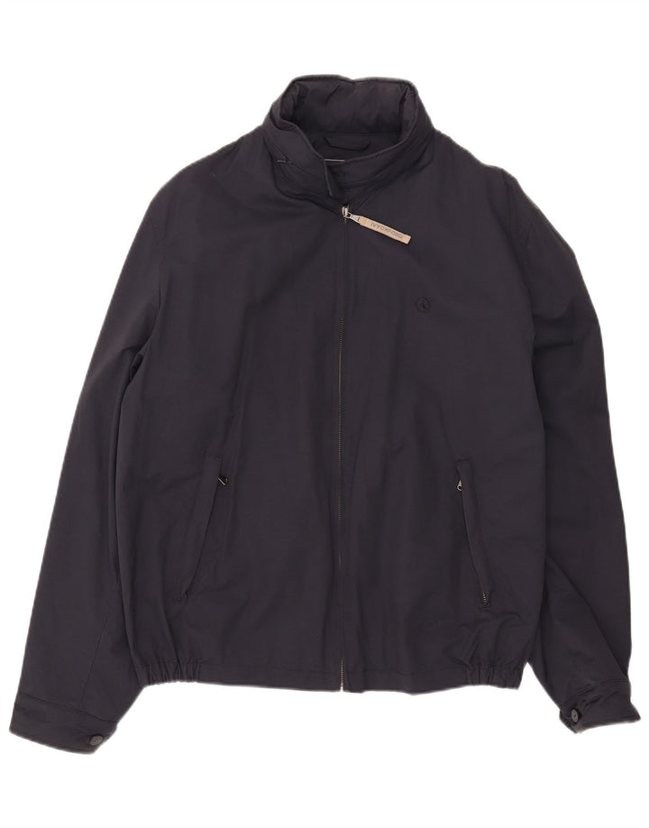 Giubbotto bomber con cappuccio da uomo Ivy Oxford IT 48 cotone medio blu navy
