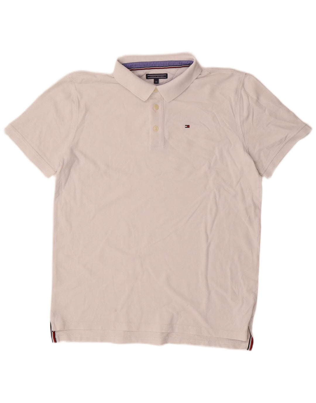 TOMMY HILFIGER Polo Bambino 15-16 Anni Cotone Bianco