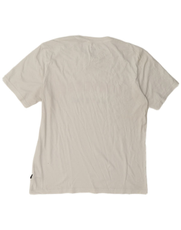 T-shirt grafica da uomo Converse Top grande in cotone bianco