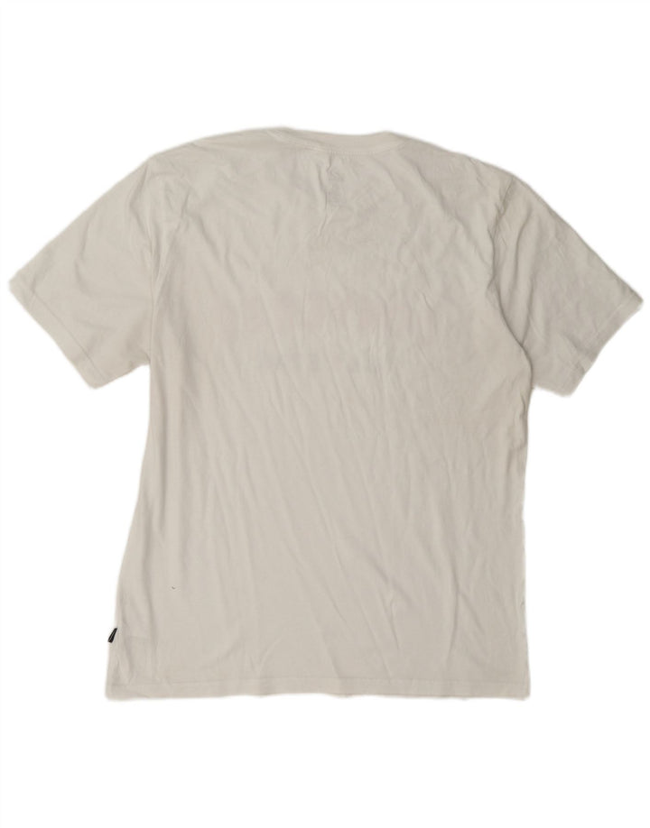T-shirt grafica da uomo Converse Top grande in cotone bianco