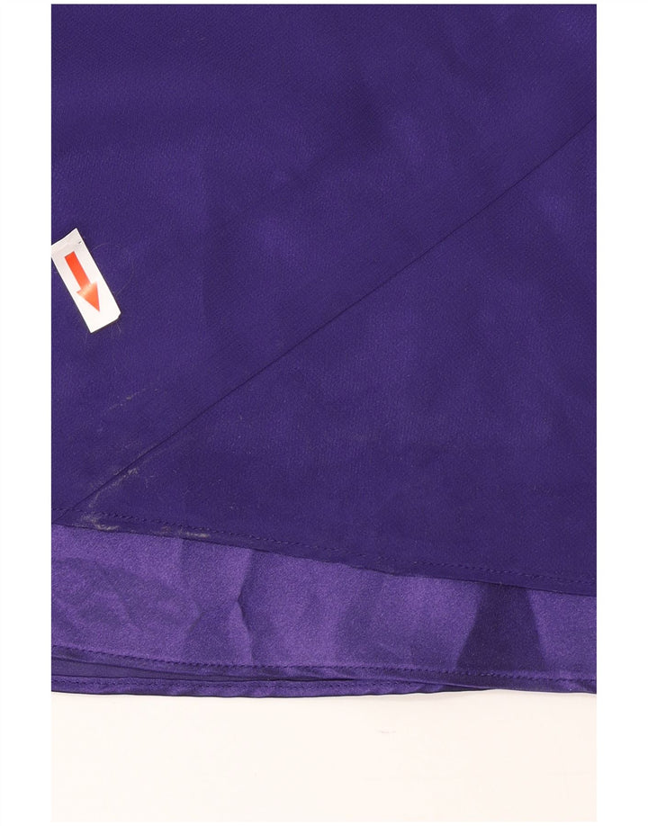 Abito lungo senza maniche da donna Debut UK 14 Poliestere viola medio