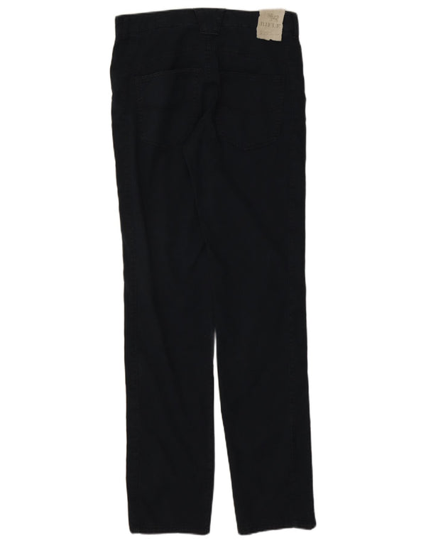Pantaloni casual dritti da donna Rifle W29 L33 cotone blu navy