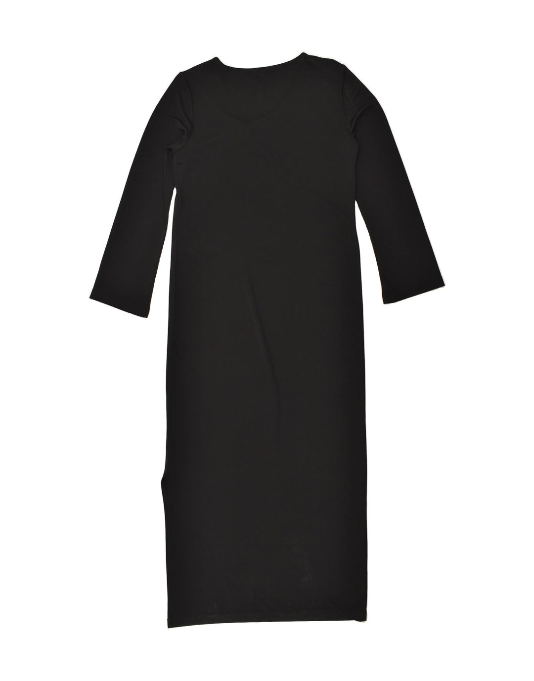 OLSEN Womens Long Sleeve Bodycon Dress UK 12 Medium  Black Viscose | Vintage Olsen | Thrift | Second-Hand Olsen | Used Clothing | Messina Hembry 