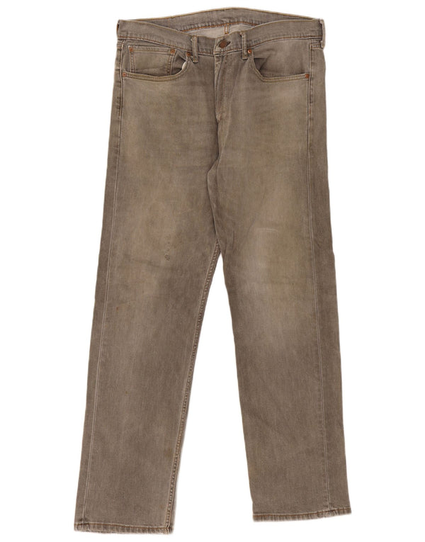 Levi's Uomo 505 Jeans dritti W36 L32 Cotone grigio