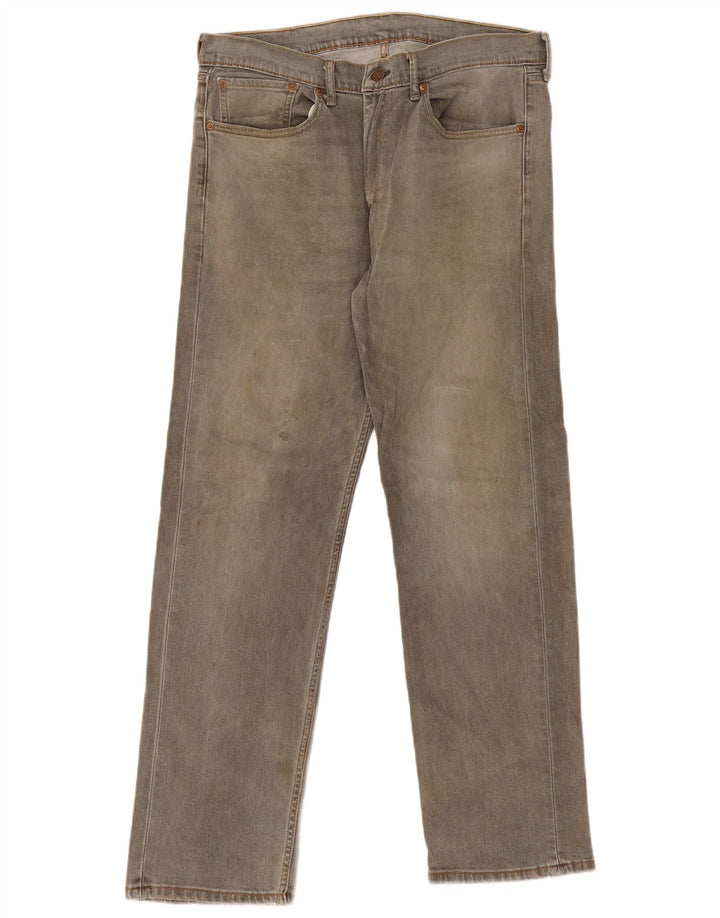 Levi's Uomo 505 Jeans dritti W36 L32 Cotone grigio