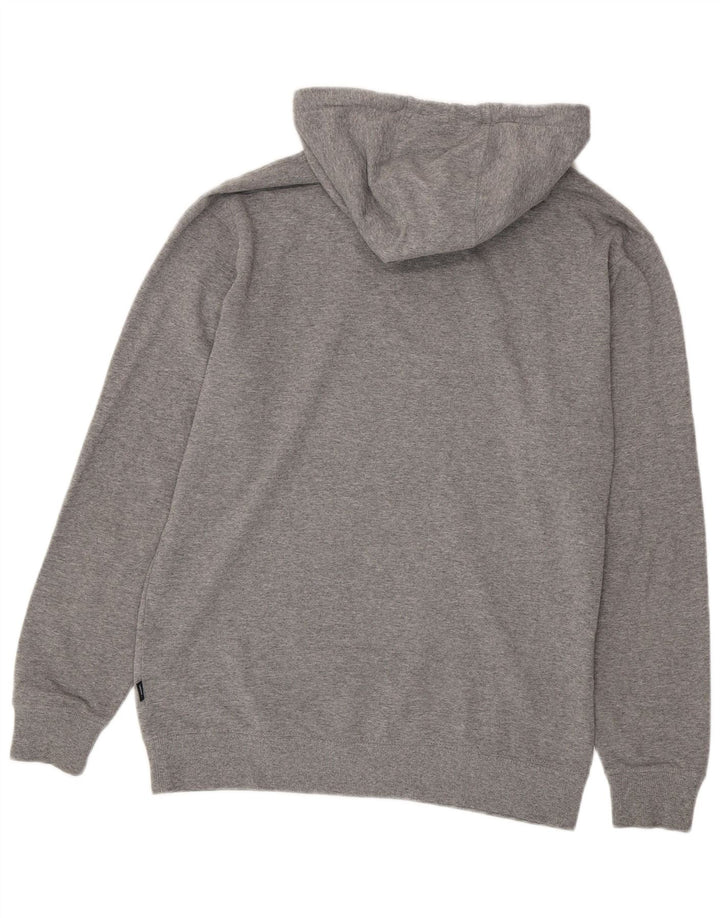 Felpa con cappuccio da uomo VANS in cotone mélange grigio medio