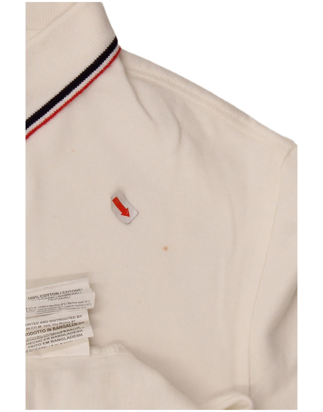 U.S. POLO ASSN. Mens Polo Shirt Medium White Cotton