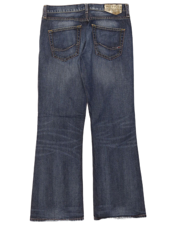 Jeans bootcut da donna Tommy Hilfiger W29 L30 cotone blu