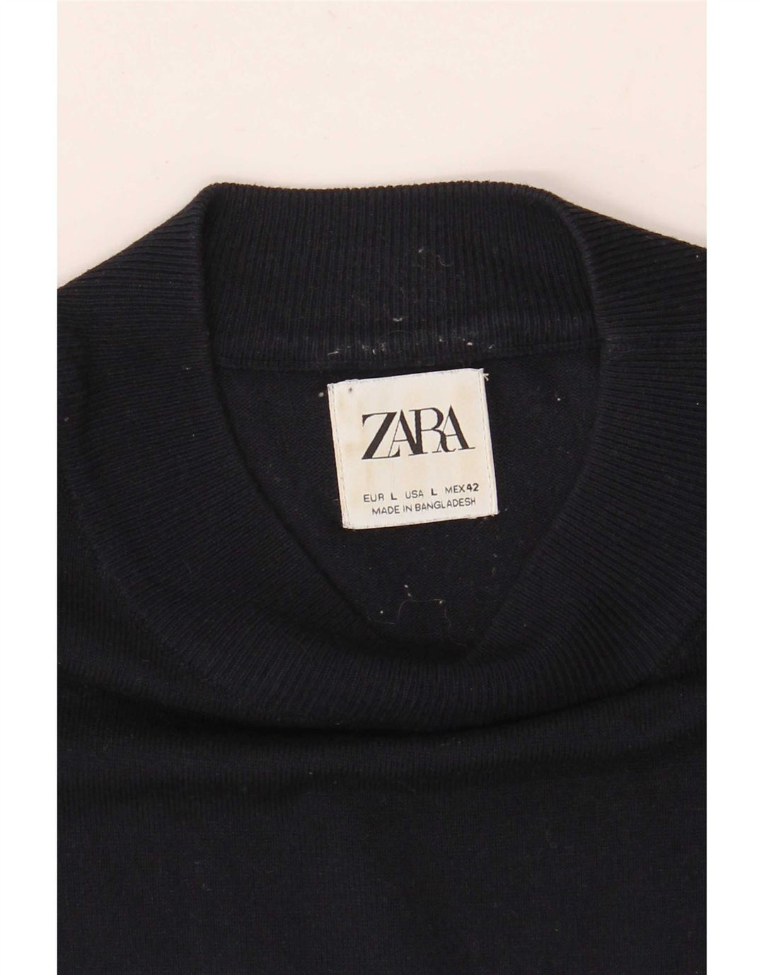 T-shirt Zara da uomo Top Large blu navy