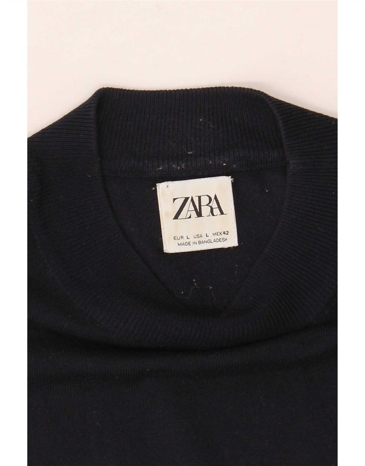 T-shirt Zara da uomo Top Large blu navy