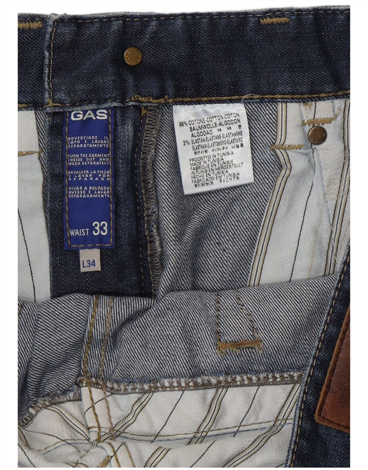 Jeans Bootcut da Uomo Gas W33 L34 Cotone Blu