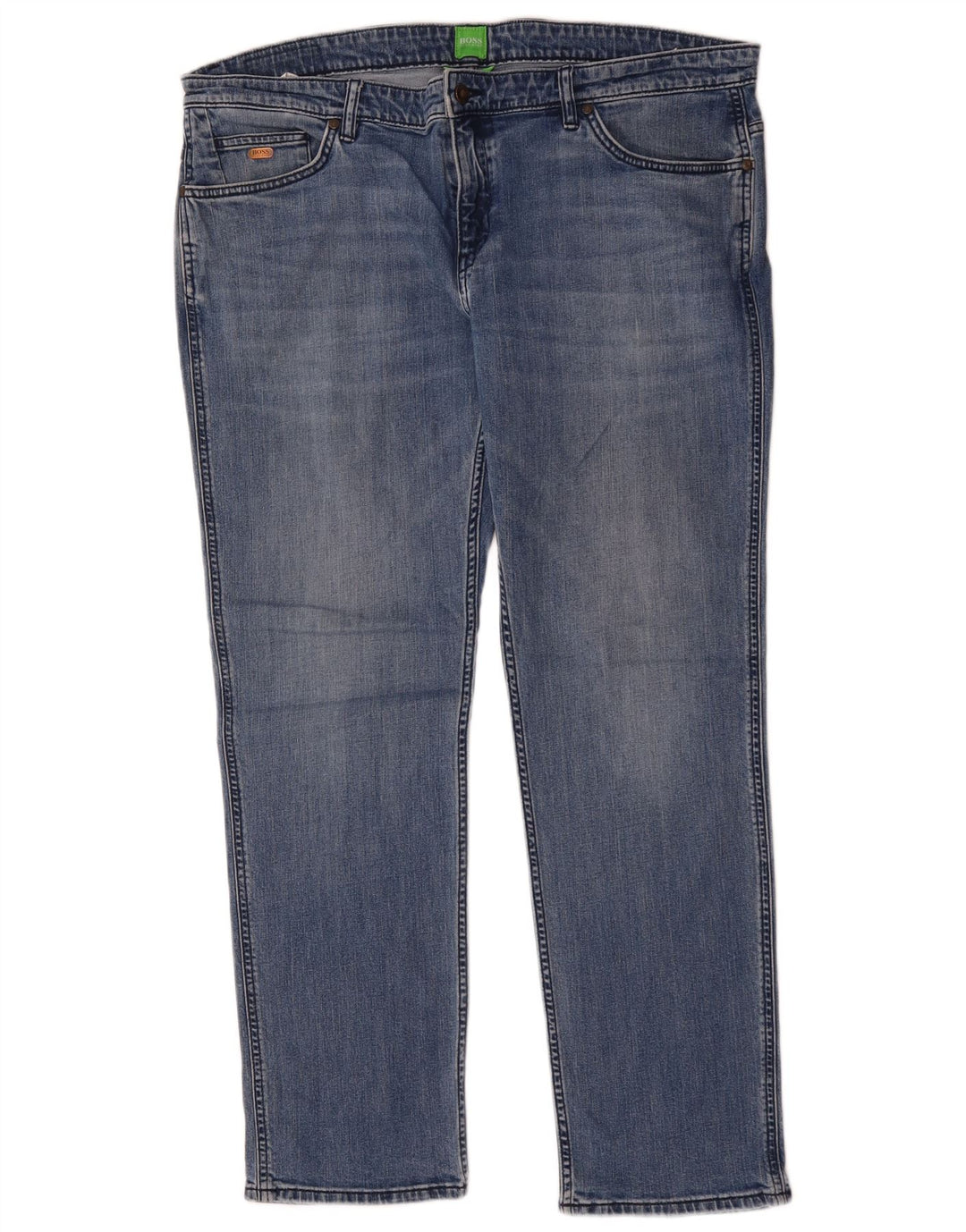 Jeans dritti da uomo HUGO BOSS W40 L32 cotone blu