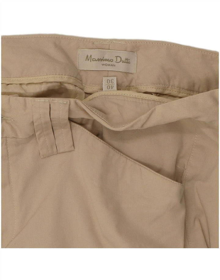 MASSIMO DUTTI Womens Bootcut Casual Trousers EU 40 Medium W30 L32 Beige