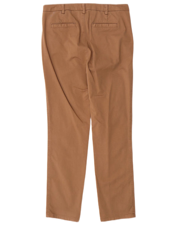 Pantaloni chino slim da donna Benetton UK 10 Small W30 L29 Cotone beige