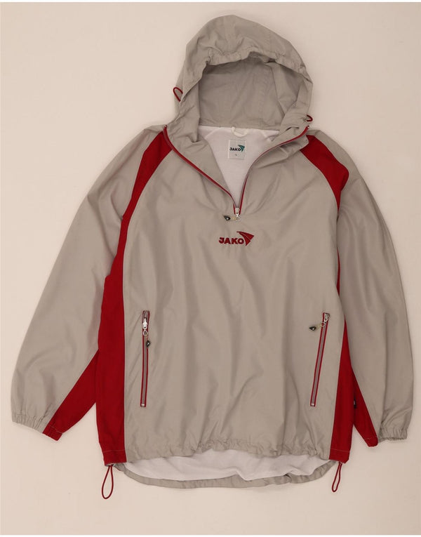 Jako Giacca antipioggia da uomo con cappuccio pullover UK 40 Large Grigio Colourblock