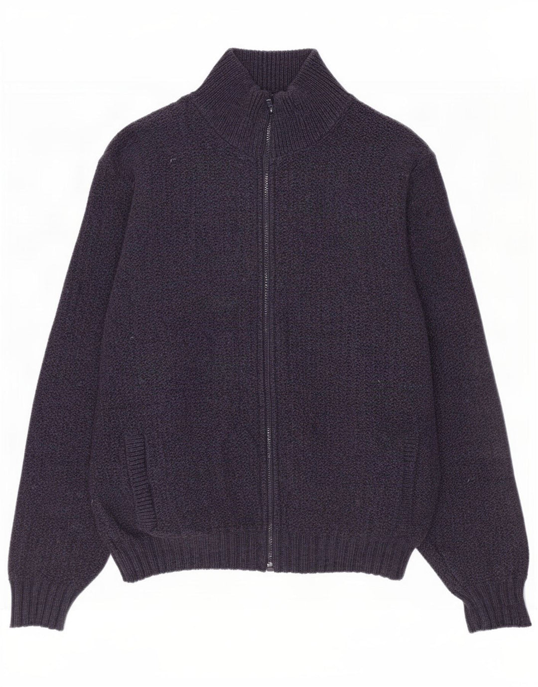 Maglione cardigan da uomo L.L.Bean grande lana blu navy