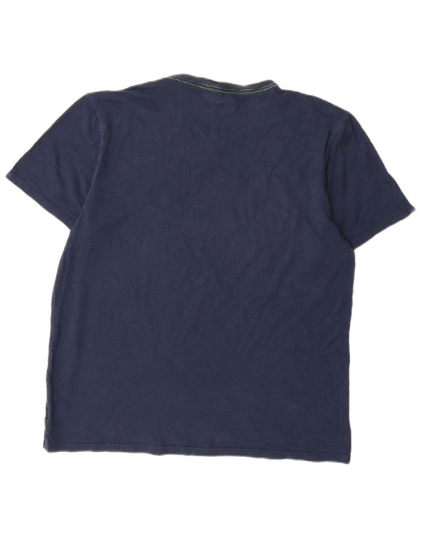Maglietta Under Armour da uomo Heat Gear Top Large in cotone blu navy