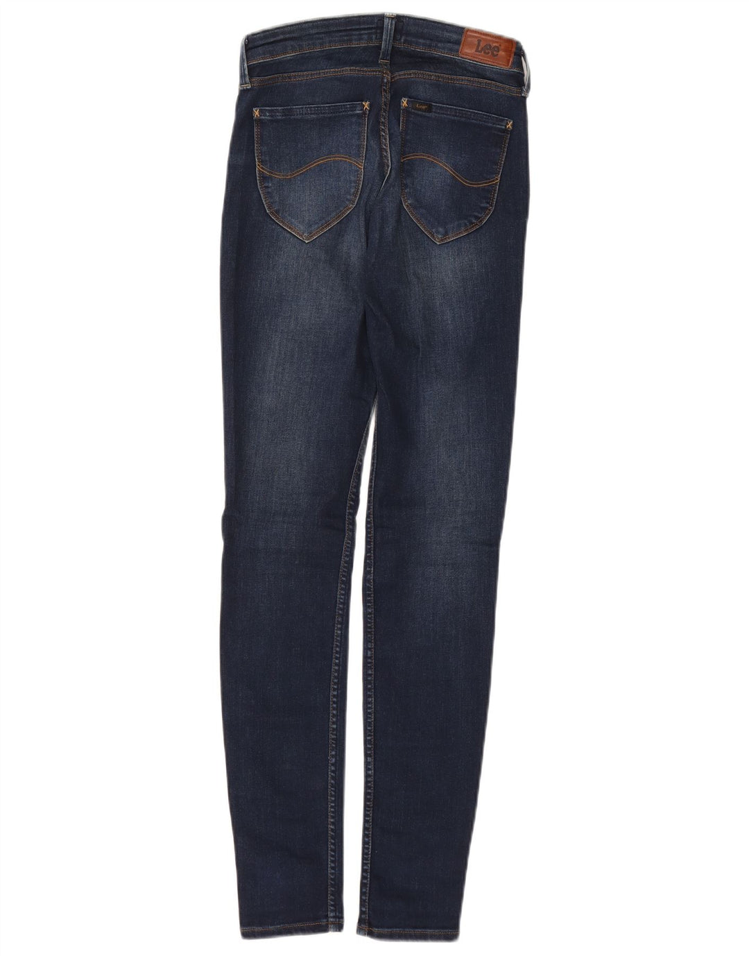 LEE Womens Jodee Skinny Jeans W26 L33 Navy Blue Cotton