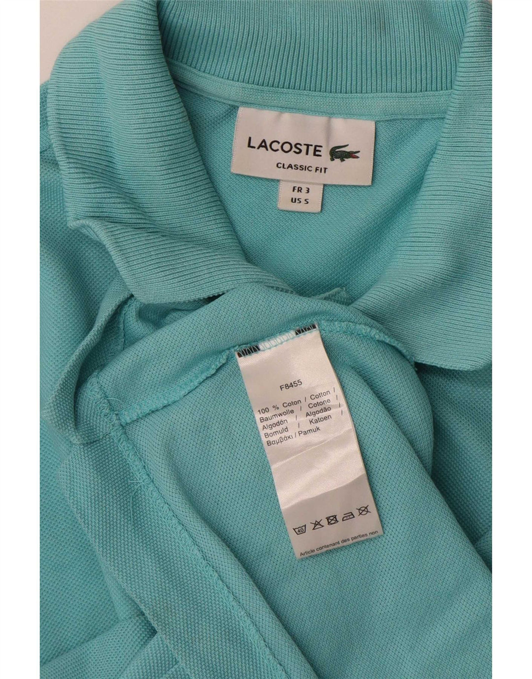 Polo da uomo Lacoste Classic Fit taglia 3 piccola in cotone blu