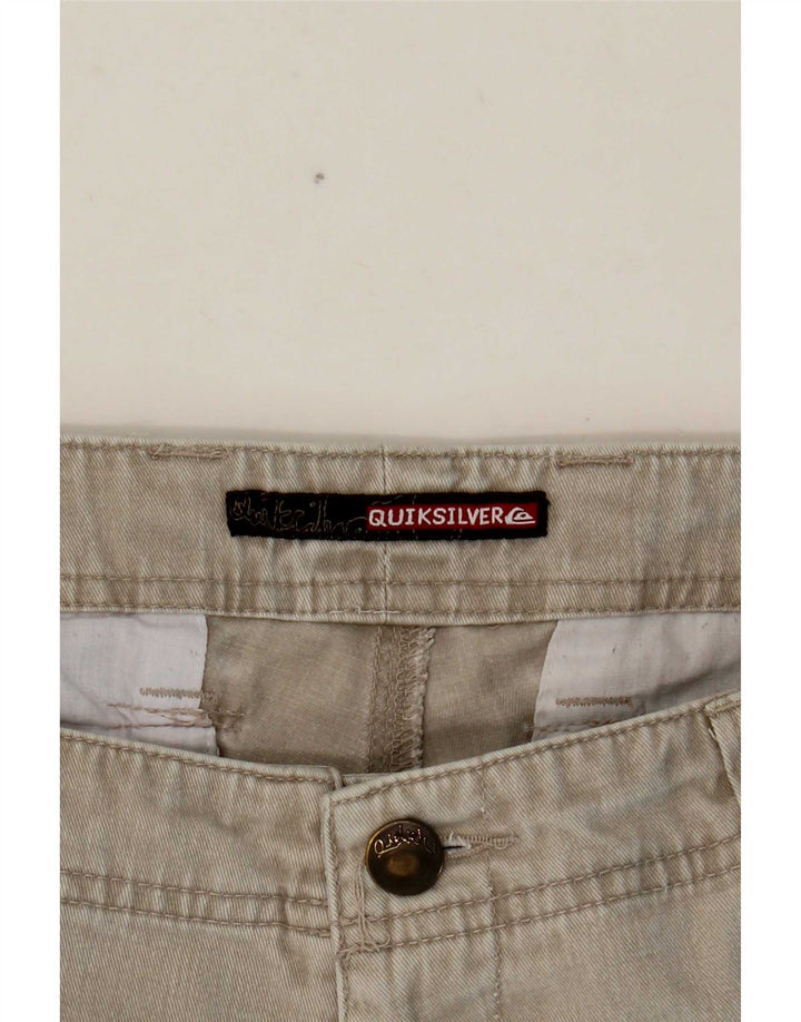 Pantaloncini chino grafici da uomo Quiksilver W35 Large Beige