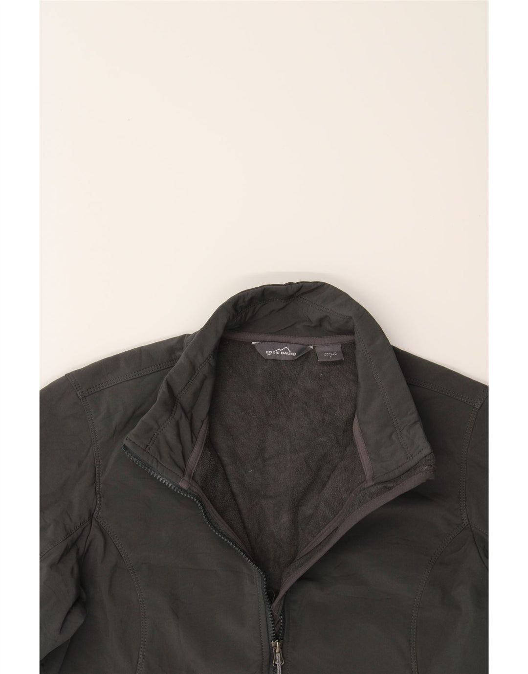 EDDIE BAUER Womens Windbreaker Jacket UK 16 Large Grey Cotton Vintage Eddie Bauer and Second-Hand Eddie Bauer from Messina Hembry 