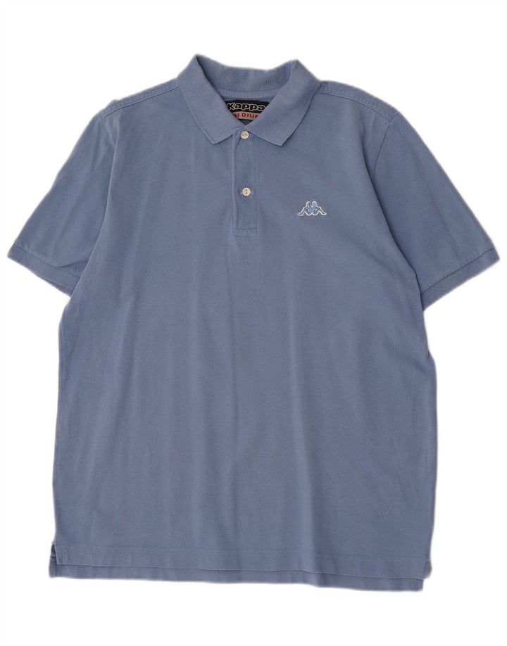 Polo Kappa Uomo Blu Medio in cotone