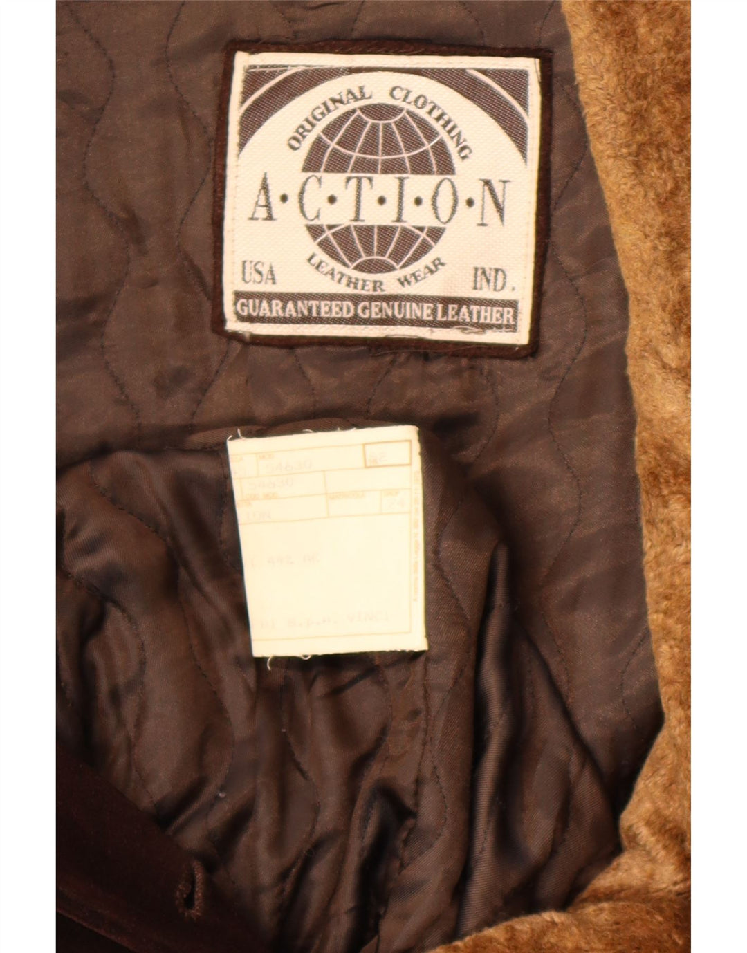 Soprabito vintage da uomo in pelle scamosciata IT 52 XL in pelle marrone