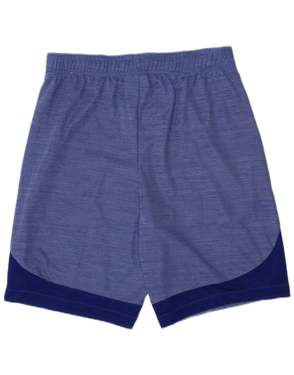 Pantaloncini sportivi Nike da ragazzo Dri Fit 12-13 anni Large Blu Colourblock in poliestere