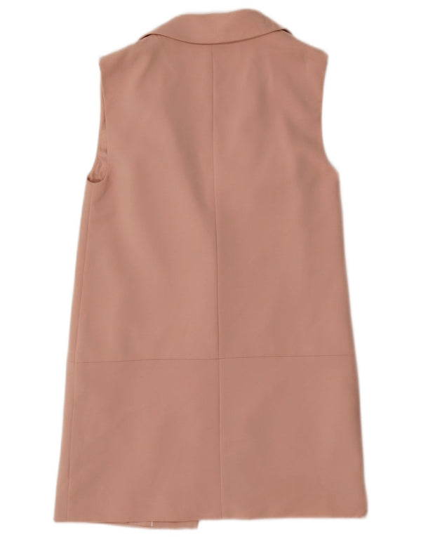 Giacca blazer senza maniche lunga da donna Marks & Spencer UK 10 piccola rosa