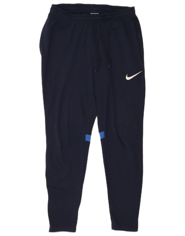 Pantaloni da tuta da uomo NIKE Dri Fit color block medio blu navy