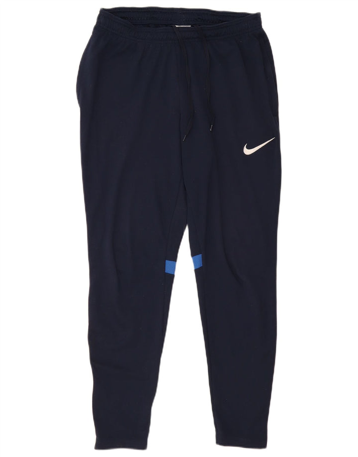 Pantaloni da tuta da uomo NIKE Dri Fit color block medio blu navy
