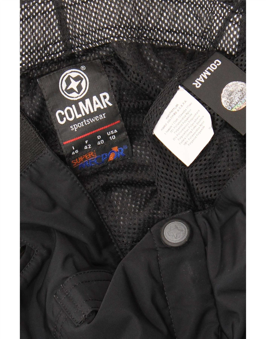Pantaloni da sci da donna Colmar US 10 Large W30 L30 Nero Poliammide