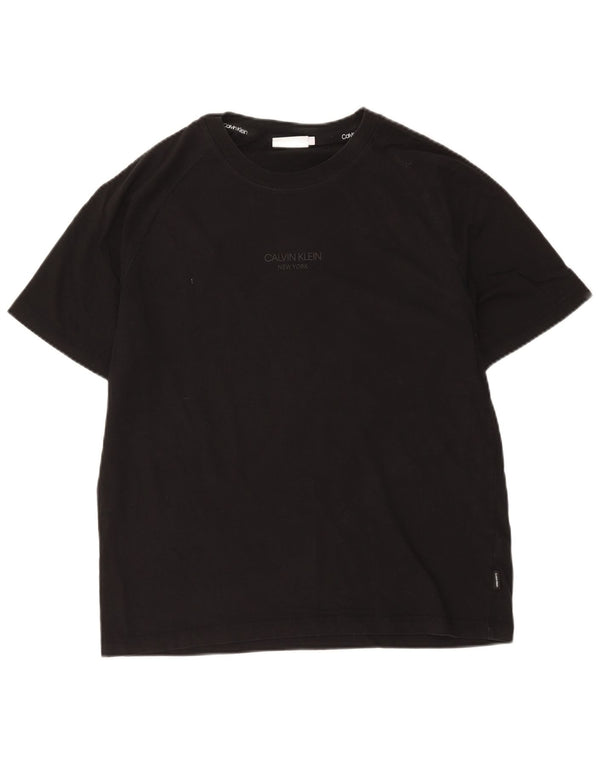 Maglietta da donna Calvin Klein Top UK 18 XL cotone nero